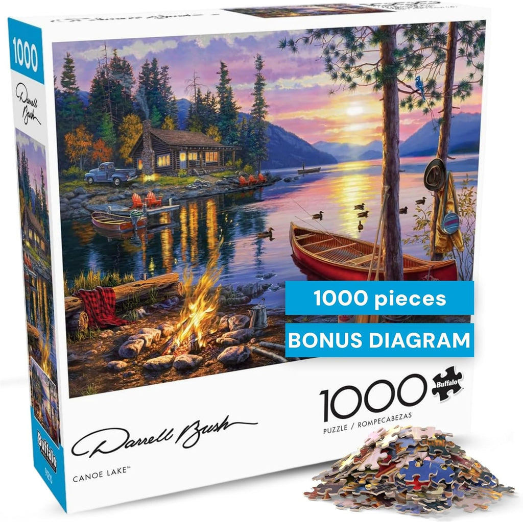 - Darrell Bush - Canoe Lake - 1000 Piece Jigsaw Puzzle