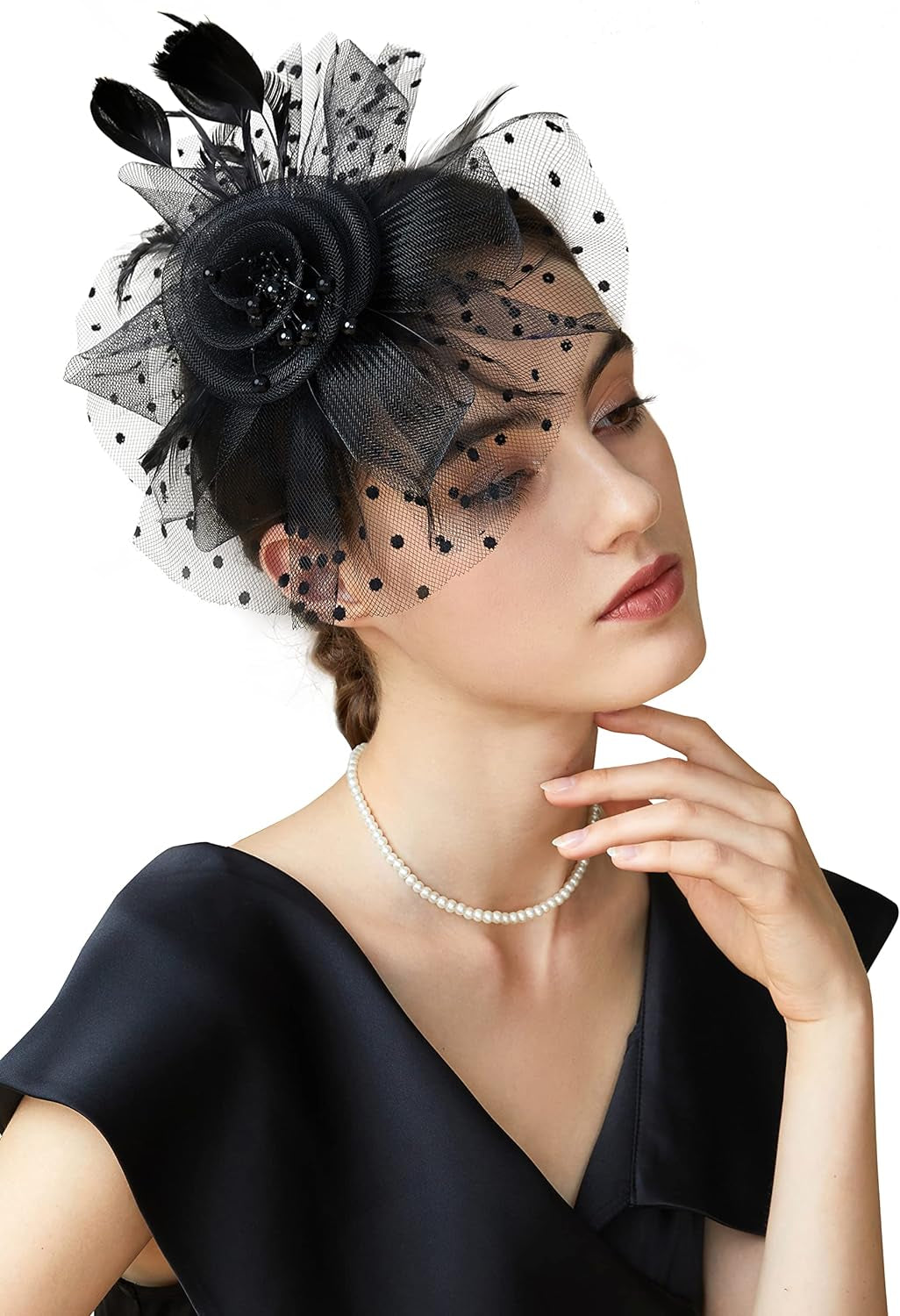 Fascinator Hats for Women Tea Party Hat Kentucky Fascinators Headband Derby Hats Wedding Carnival