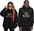 King and Queen Valentines Day Outfit His and Hers Matching Hoodies for Couples