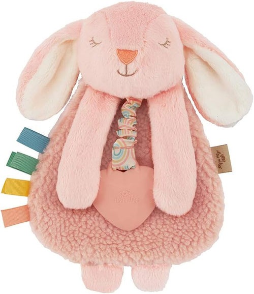 - Itzy Lovey Including Teether, Textured Ribbons & Dangle Arms; Features Crinkle Sound, Sherpa Fabric and Minky Plush; Bunny